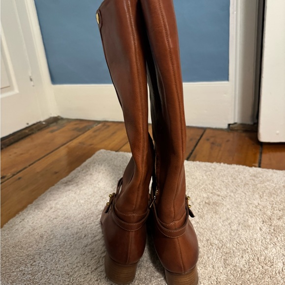 Sarah Flint Chestnut Leather Heeled Boots - Picture 6 of 7